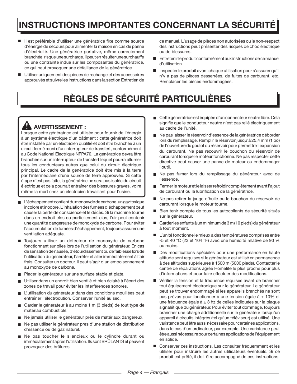 Homelite HGCA1400 User Manual | Page 24 / 58
