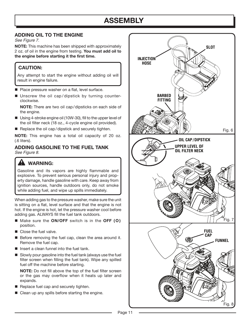 Assembly | Homelite HP3127S User Manual | Page 11 / 26