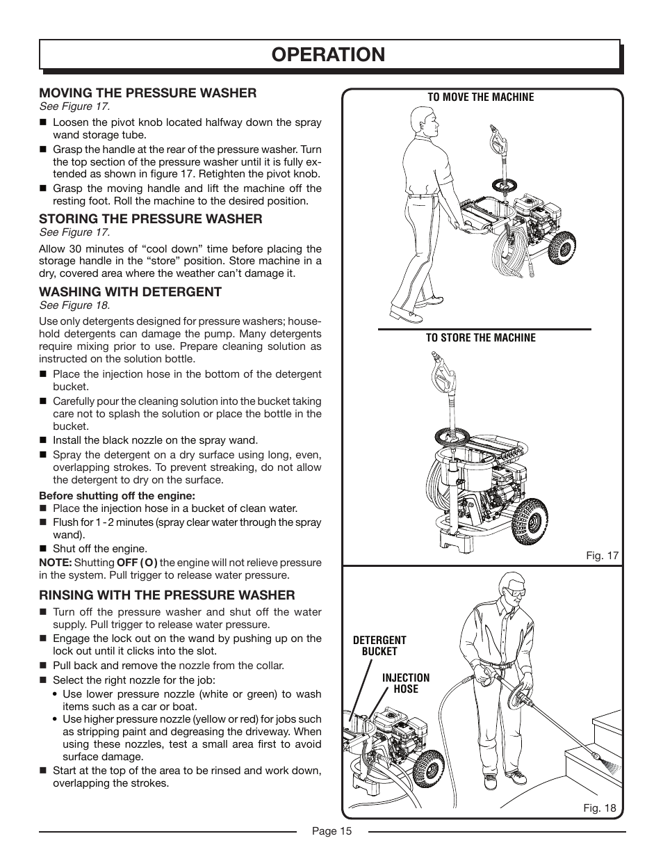 Operation | Homelite HP3127S User Manual | Page 15 / 26