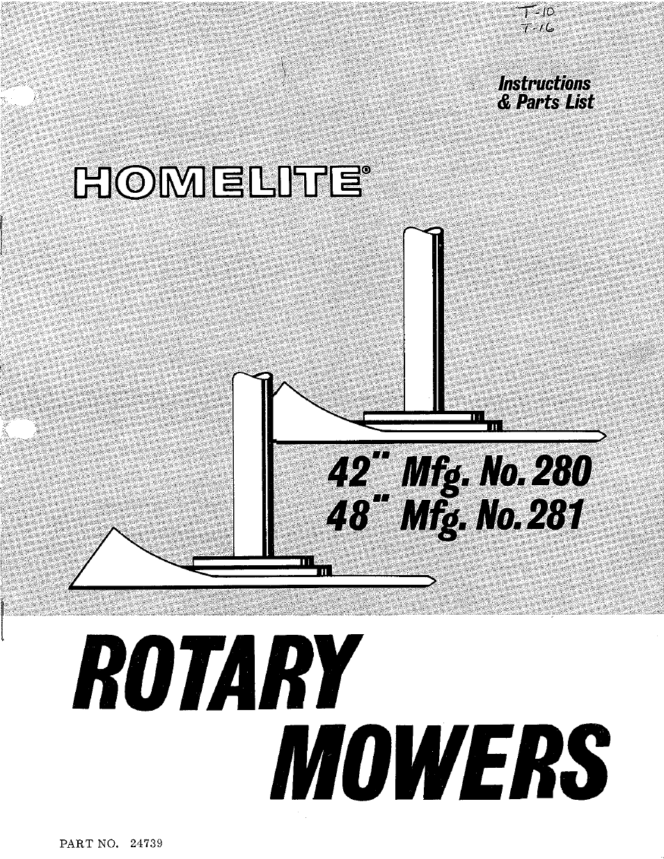 Homelite Rotary Mowers User Manual | 12 pages