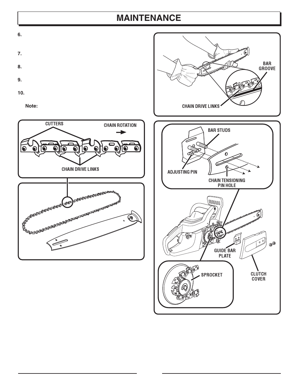 Maintenance | Homelite UT10947E User Manual | Page 23 / 36