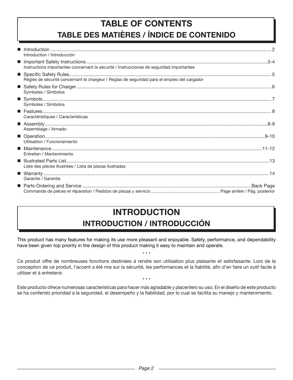 Homelite UT44171 User Manual | Page 4 / 42