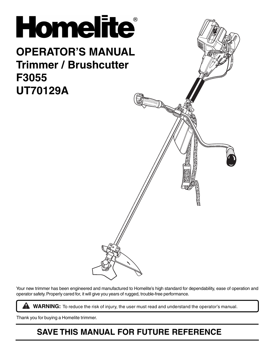 Homelite F3055 User Manual | 22 pages