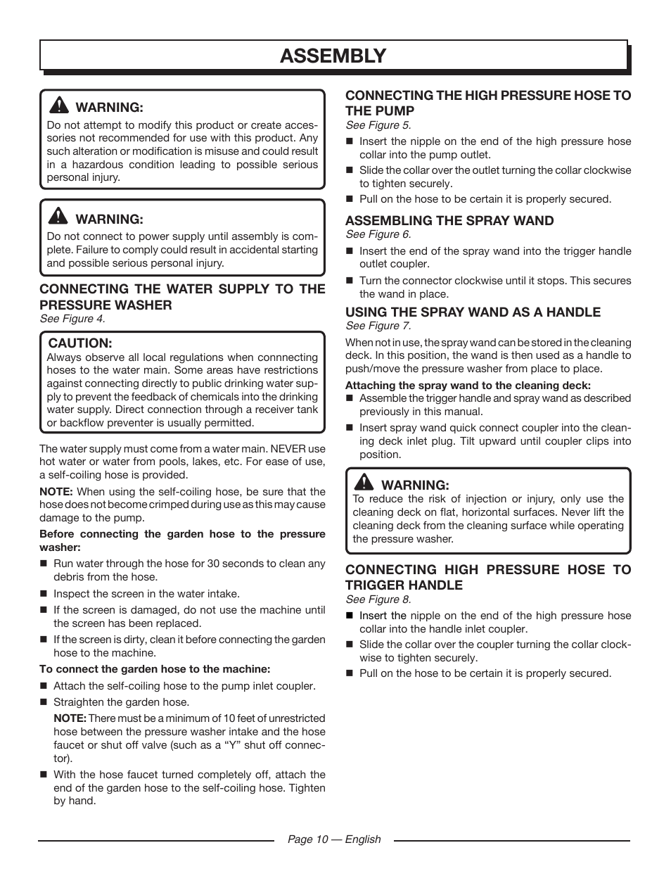 Assembly | Homelite HL80215 User Manual | Page 12 / 46
