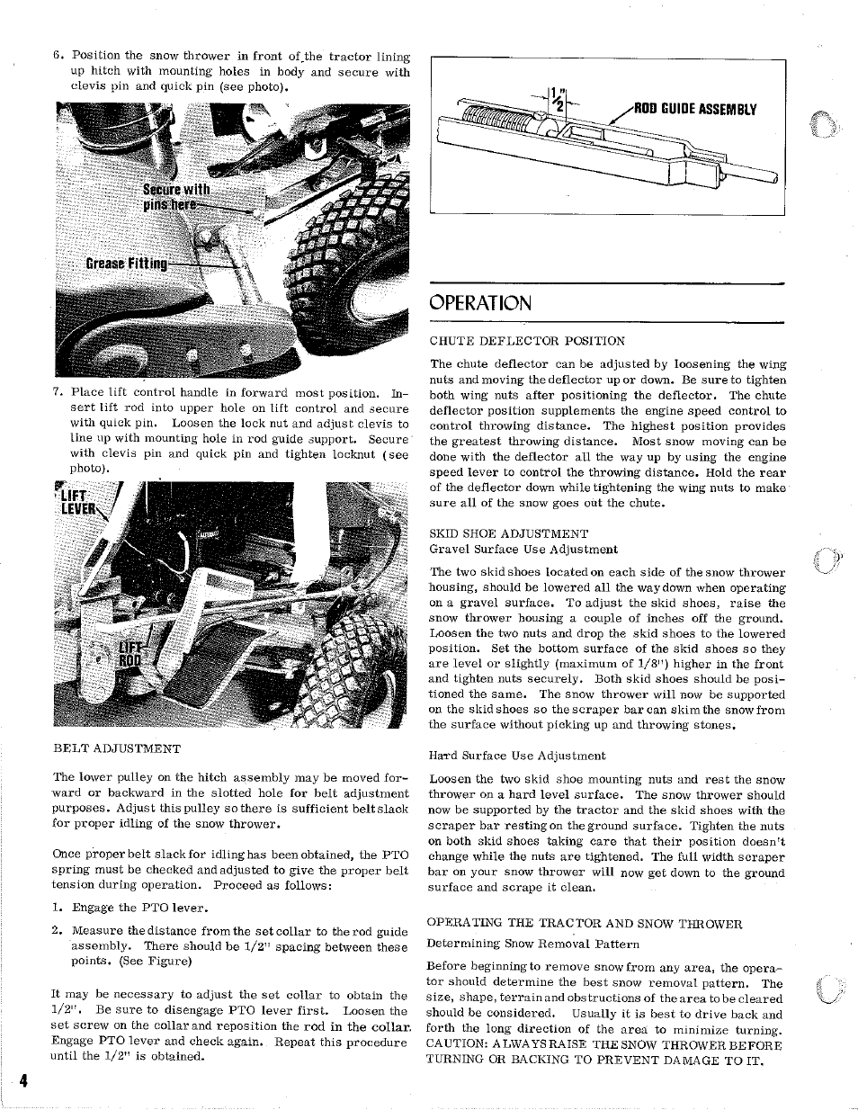 Operation | Homelite 32" Snow Thrower User Manual | Page 4 / 12