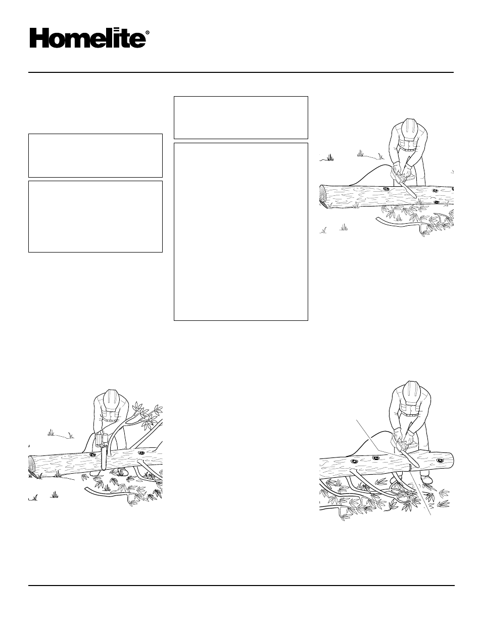 Electric chain saw, Operating chain saw | Homelite EL14 User Manual | Page 10 / 16