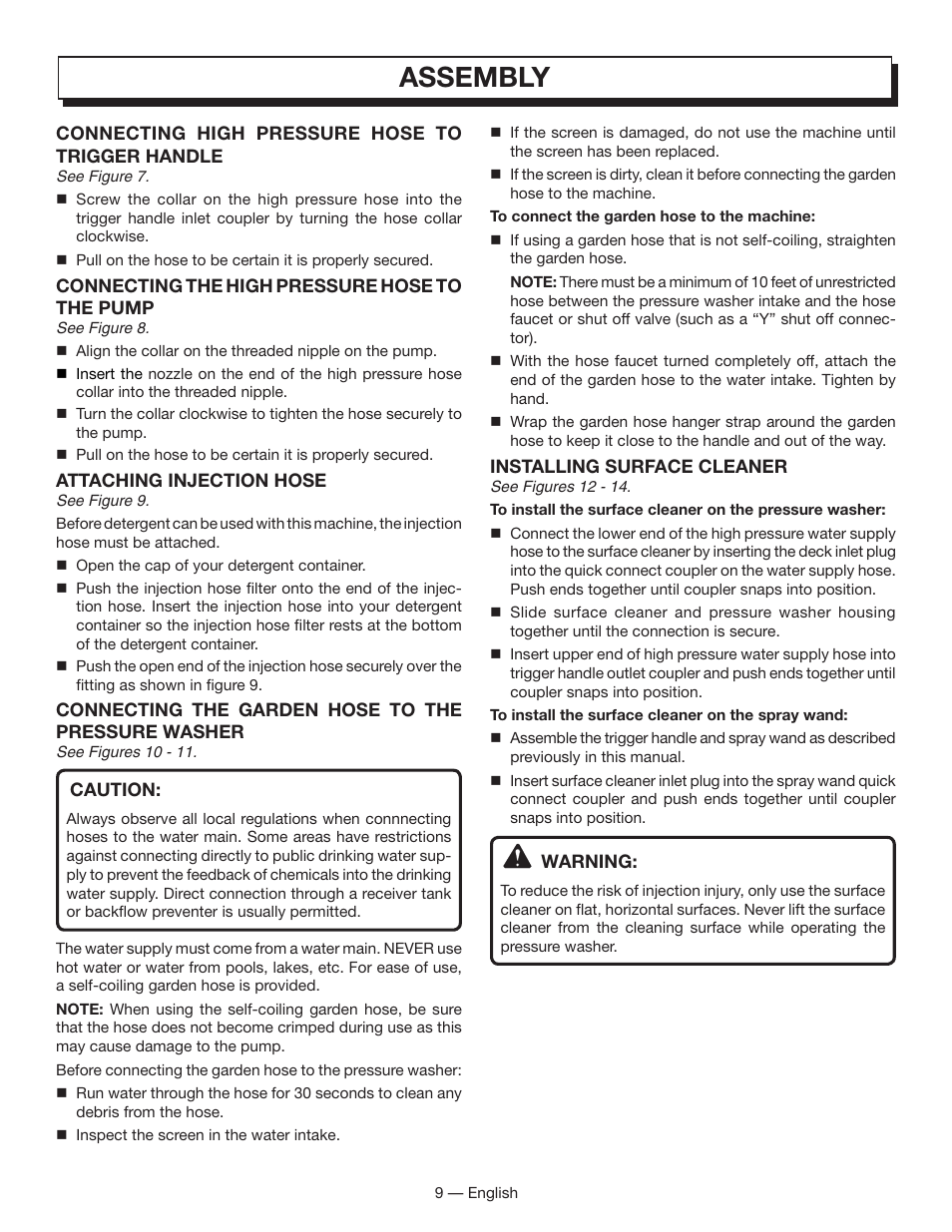 Assembly | Homelite HL80833 User Manual | Page 13 / 52