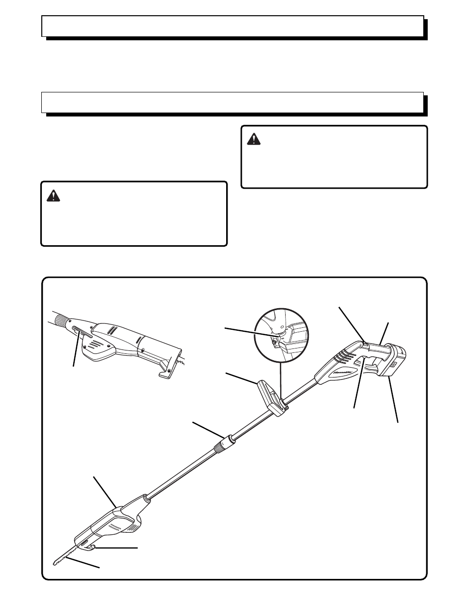 Features, Applications, Warning | Know your pole pruner | Homelite UT34020 User Manual | Page 8 / 18