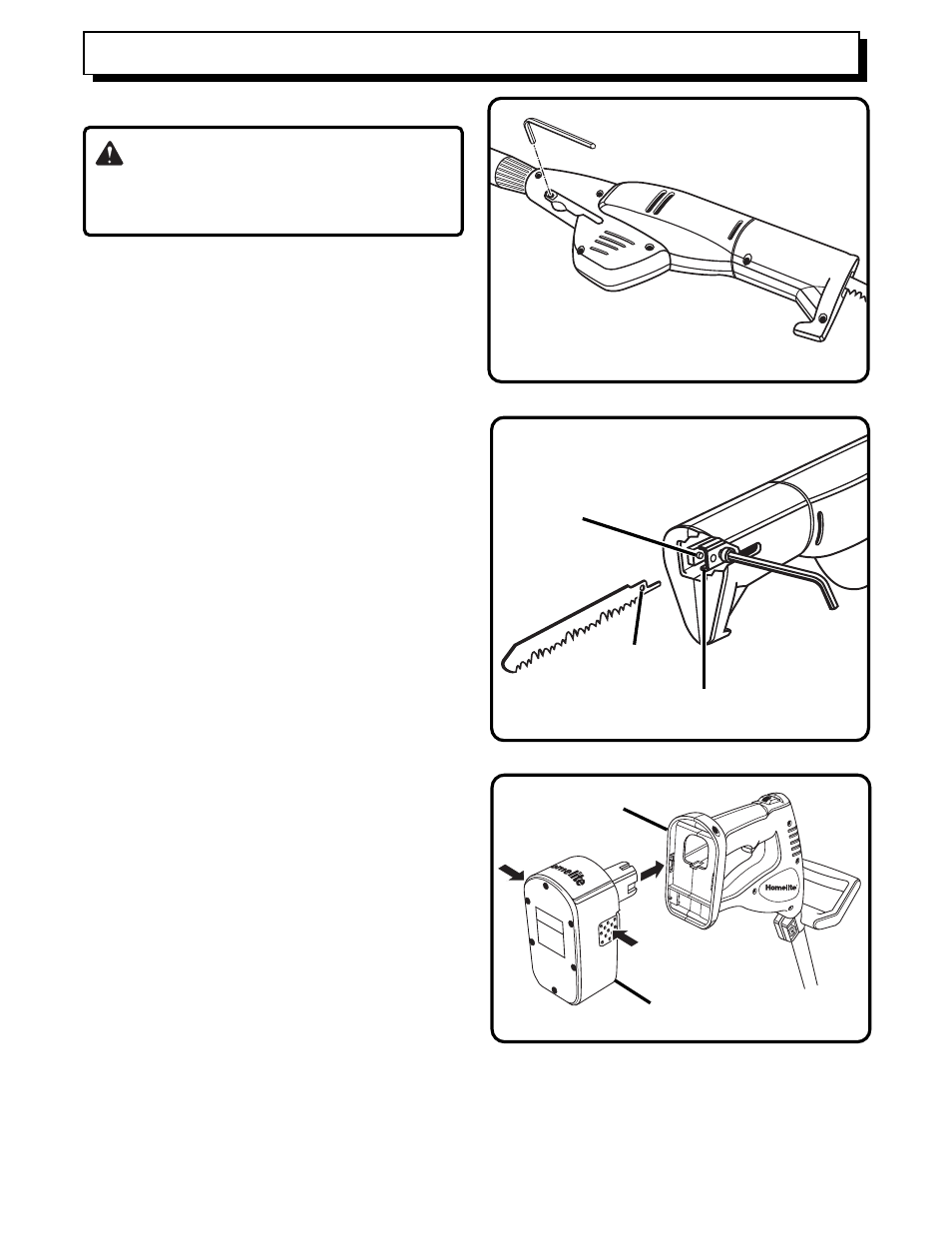 Assembly, Warning | Homelite UT34020 User Manual | Page 9 / 18