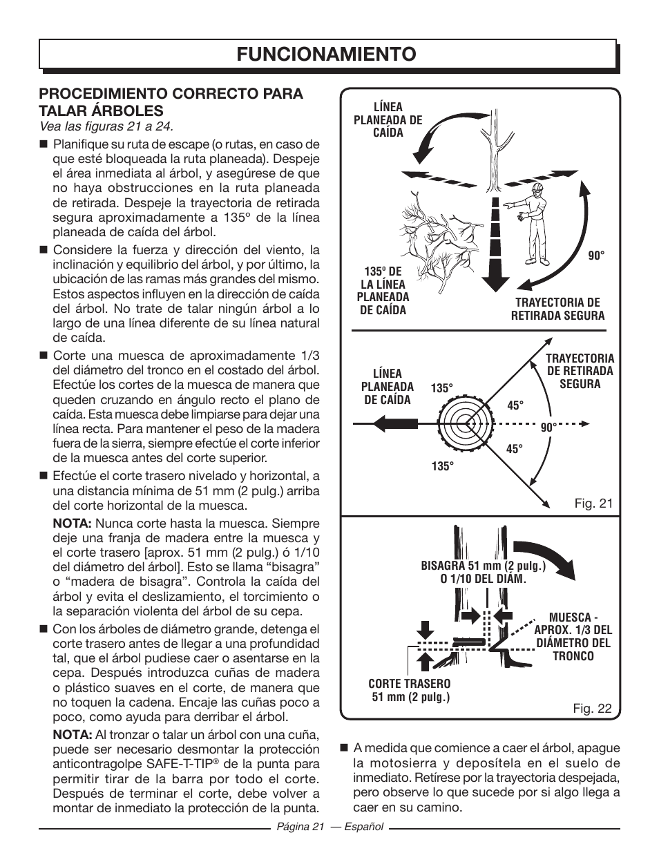 Funcionamiento | Homelite UT10548 User Manual | Page 99 / 120