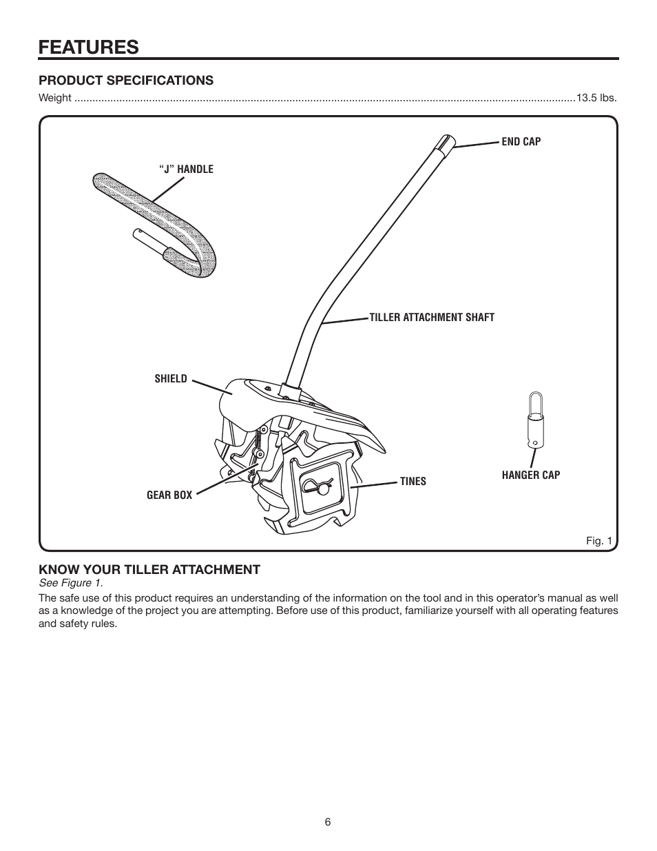 Features | Homelite Expand-it UT15550B User Manual | Page 6 / 16