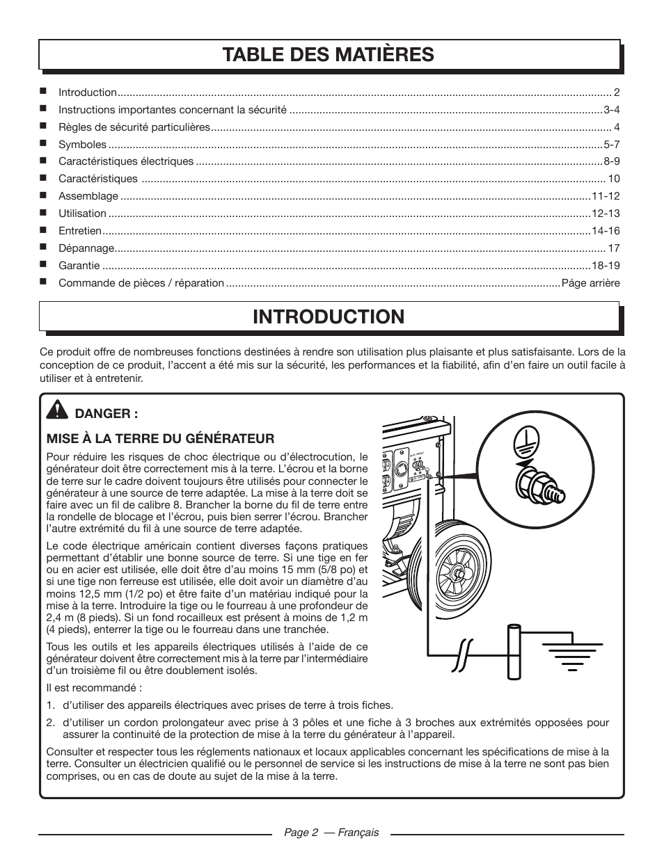 Homelite HGCA5000 User Manual | Page 24 / 60