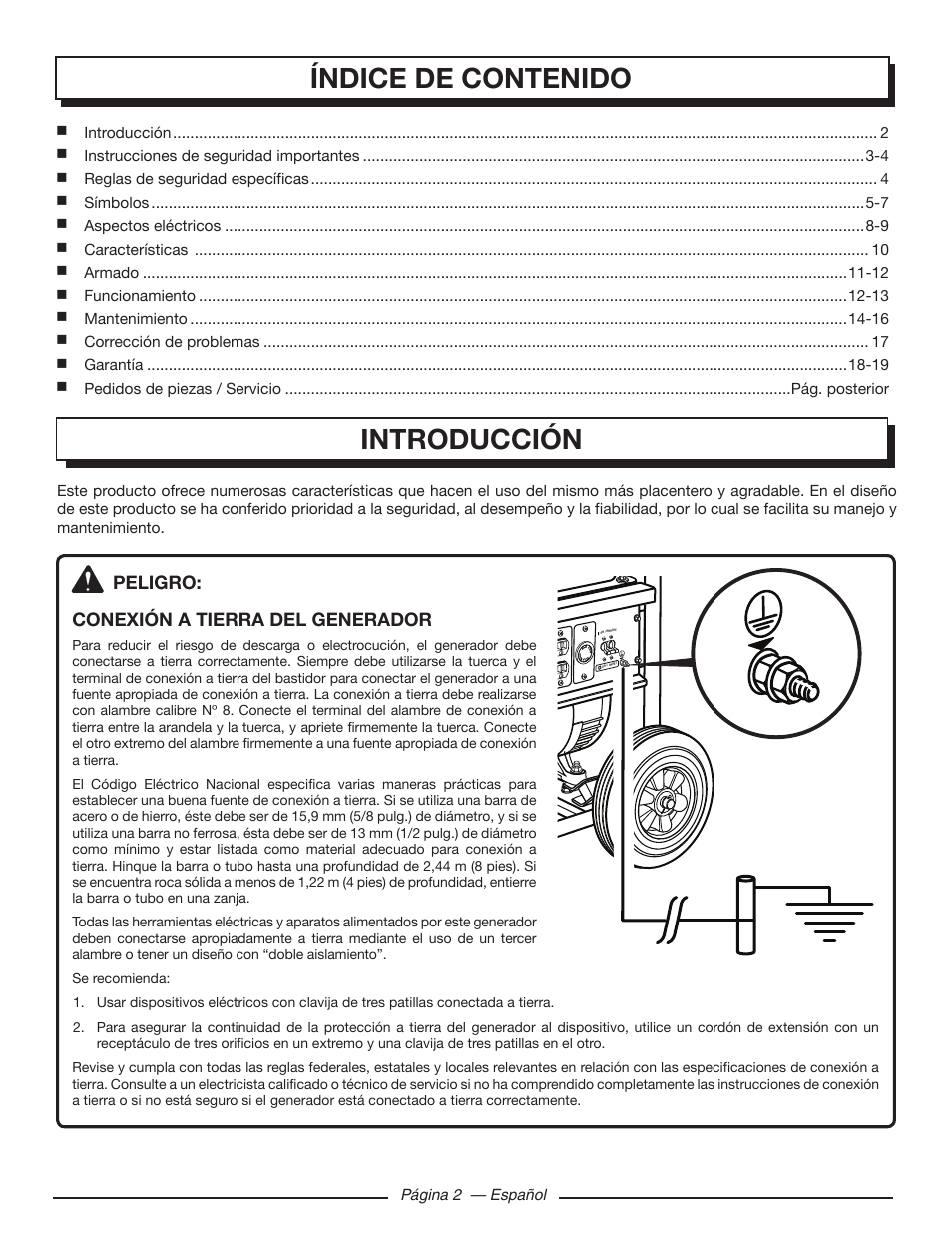 Homelite HGCA5000 User Manual | Page 42 / 60