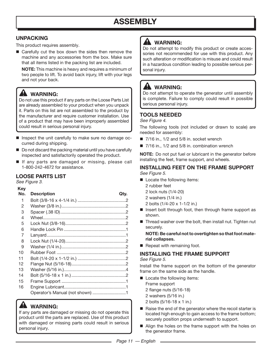 Assembly | Homelite UT903611 User Manual | Page 15 / 64