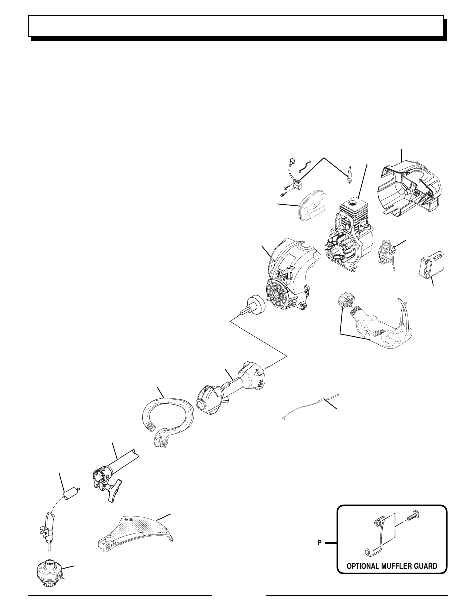 Service parts | Homelite VERSA TOOL UT20811E User Manual | Page 19 / 20