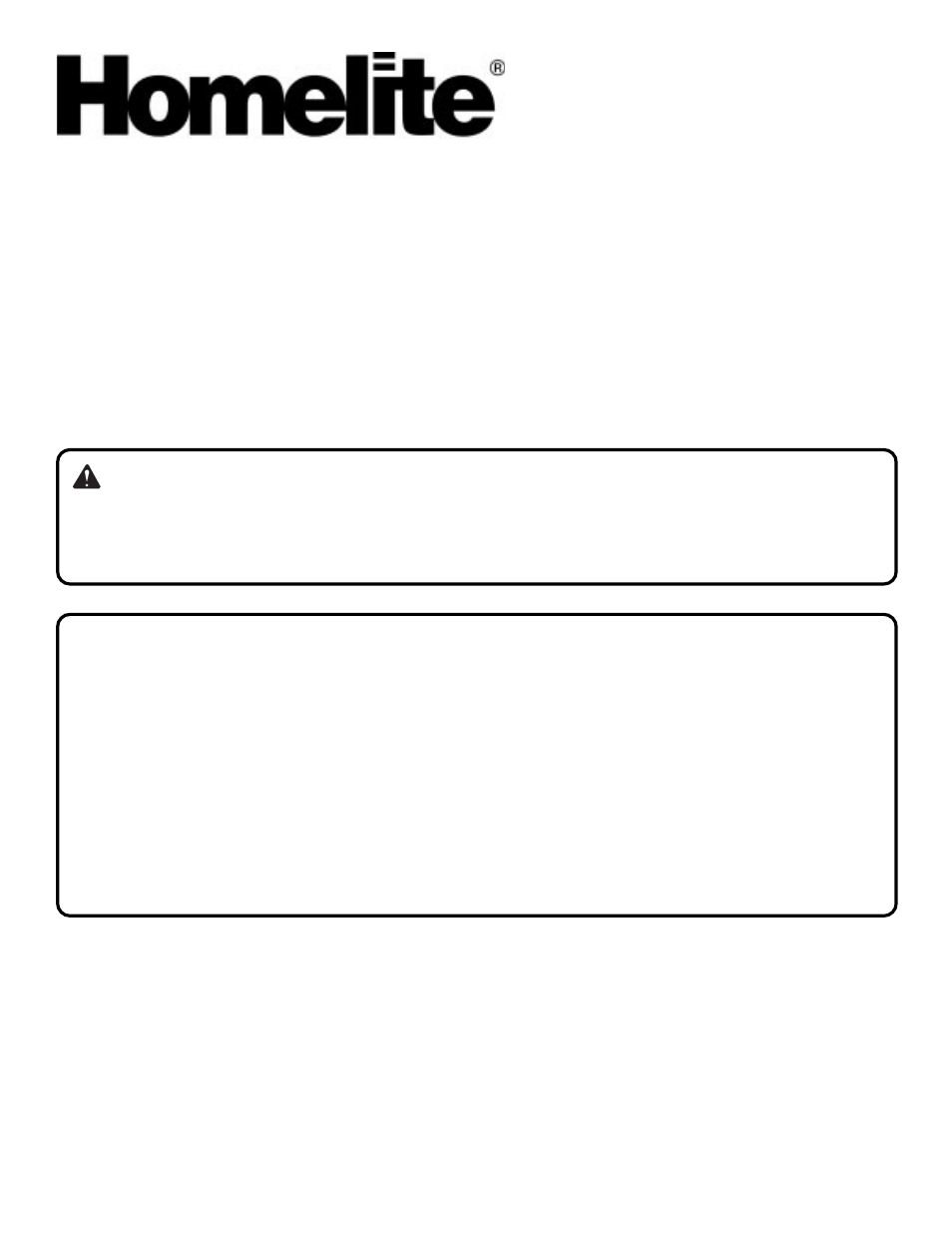 Operator's manual, Warning | Homelite VERSA TOOL UT20811E User Manual | Page 20 / 20