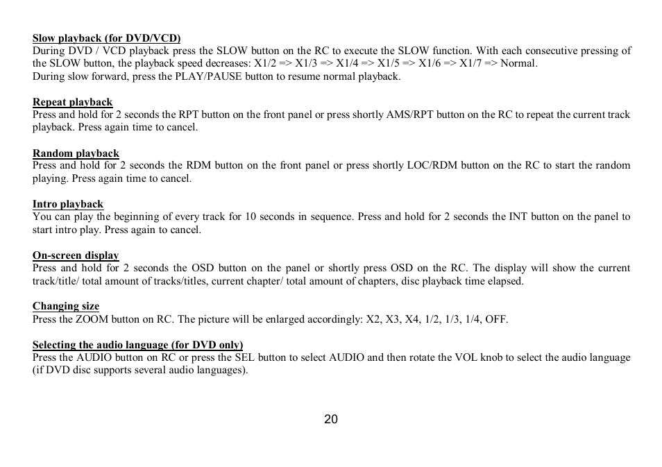 Hyundai IT H-CMD7075 User Manual | Page 20 / 64