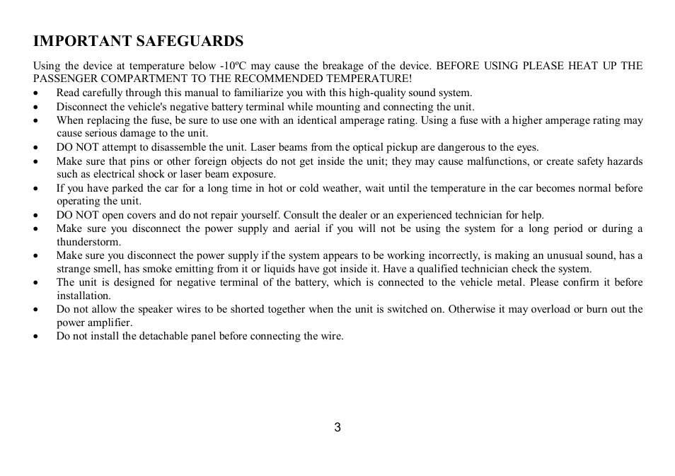 Important safeguards | Hyundai IT H-CMD7075 User Manual | Page 3 / 64