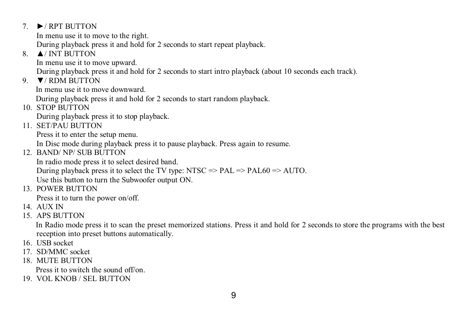 Hyundai IT H-CMD7075 User Manual | Page 9 / 64