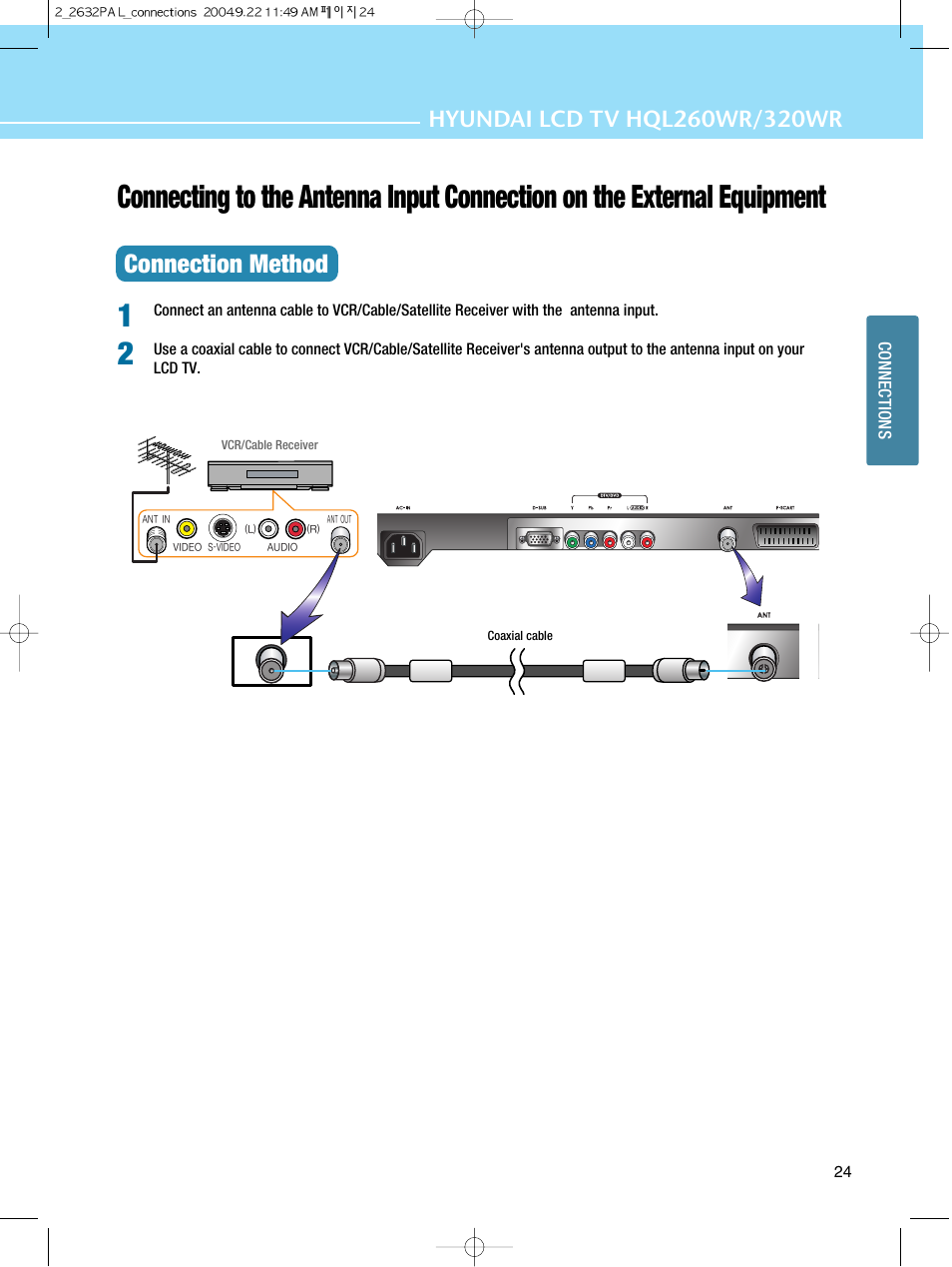 Connection method | Hyundai HQL260WR User Manual | Page 27 / 85