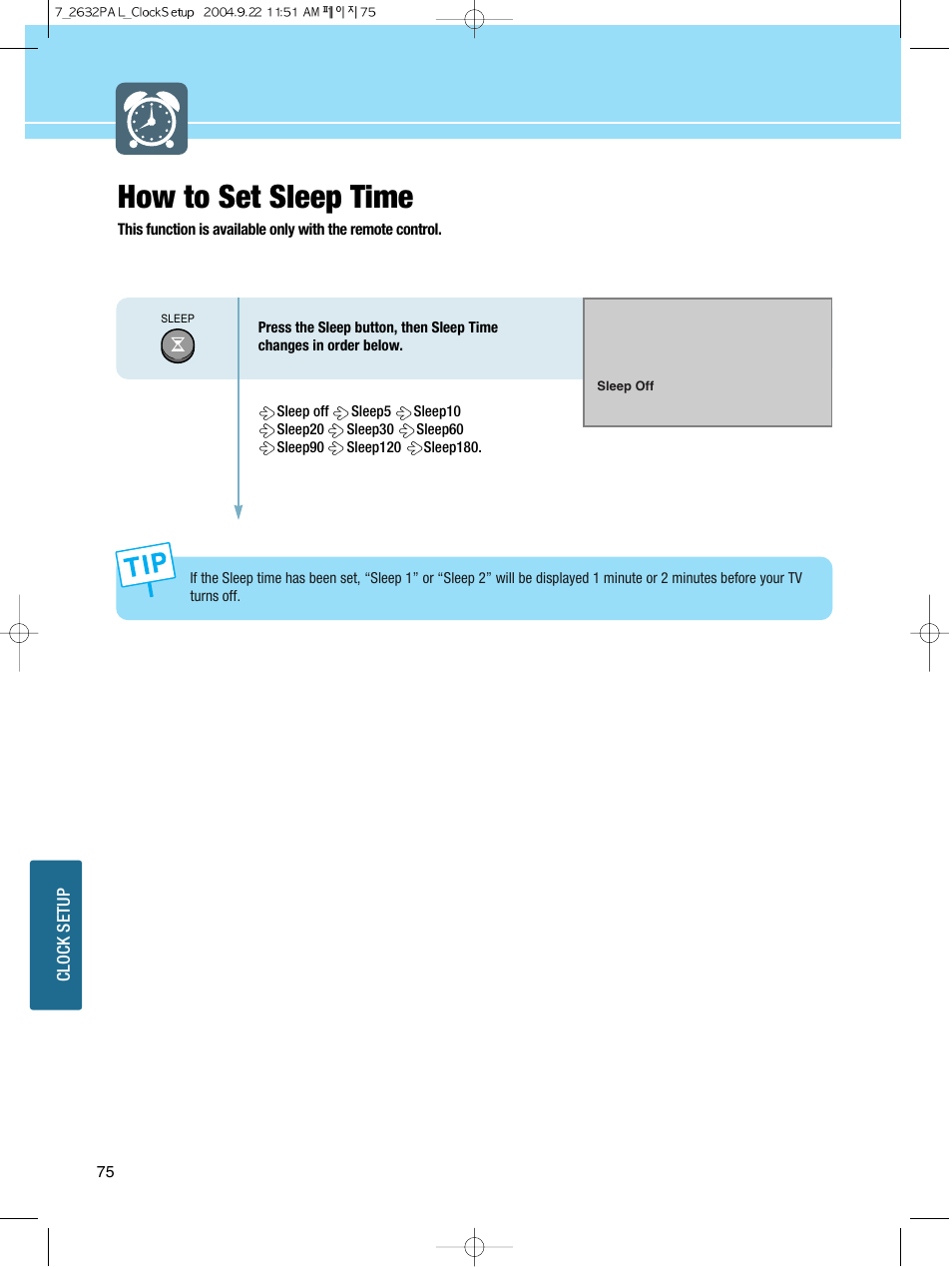 How to set sleep time | Hyundai HQL260WR User Manual | Page 78 / 85