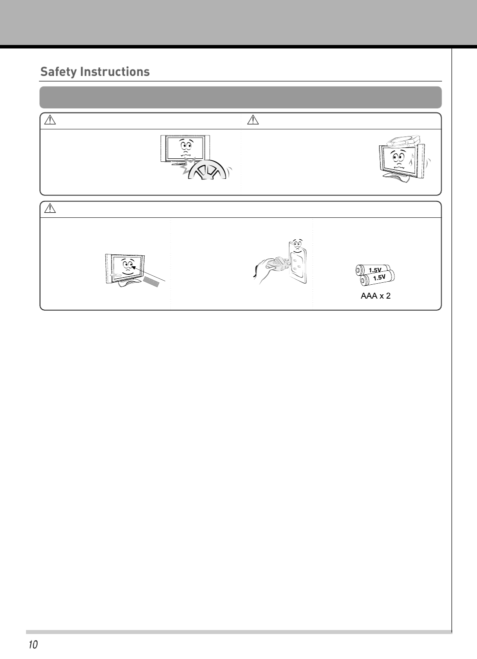 Safety instructions, Owner’s manual, Others | Hyundai IT HLT-3272 User Manual | Page 11 / 41