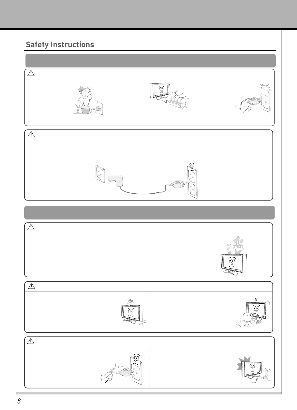 Safety instructions, Owner’s manual, Power using | Hyundai IT HLT-3272 User Manual | Page 9 / 41