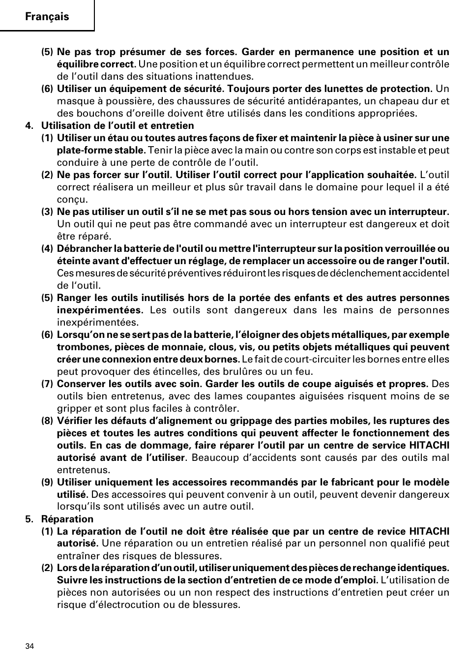 Hitachi C 7D User Manual | Page 34 / 92