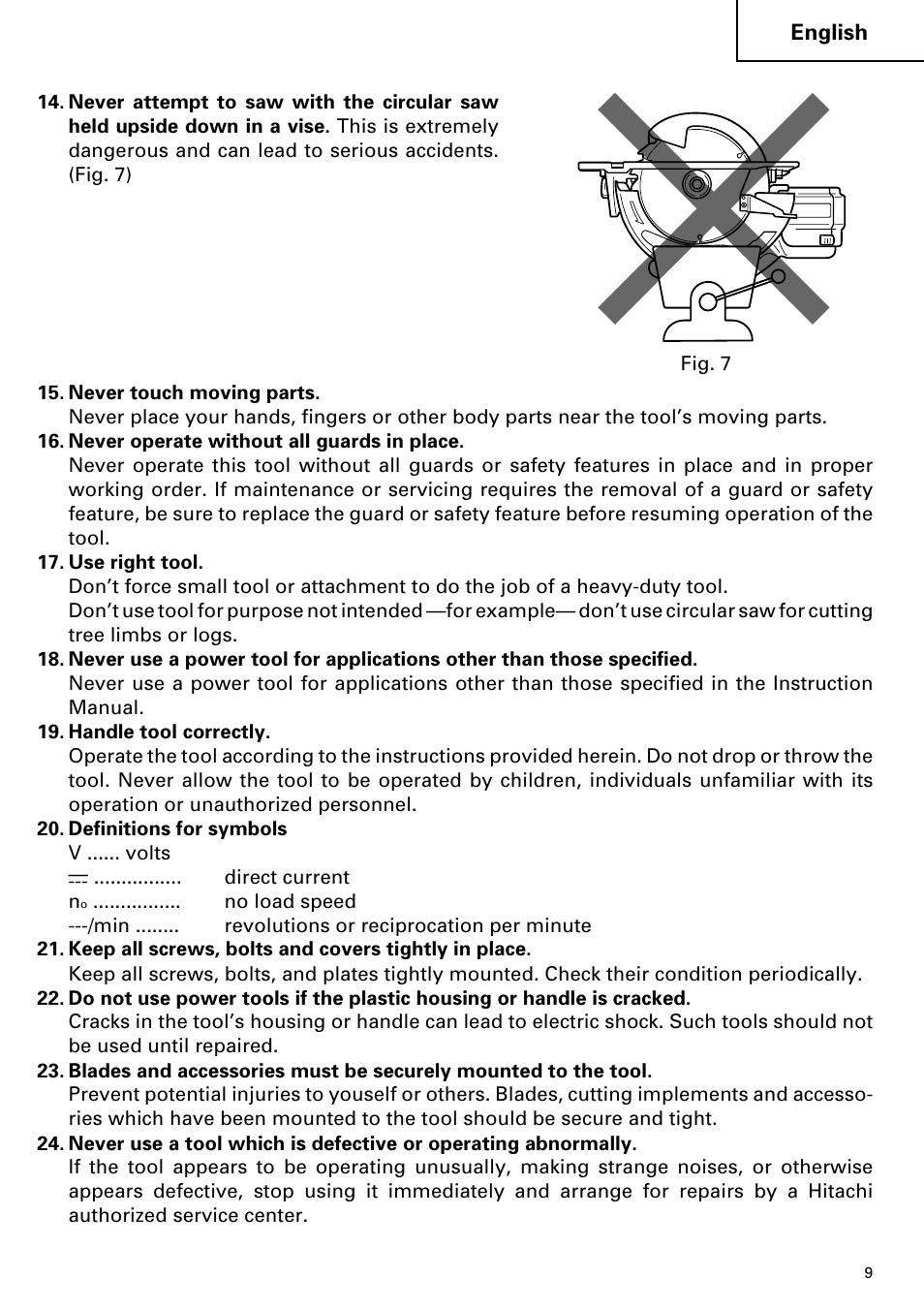 Hitachi C 7D User Manual | Page 9 / 92