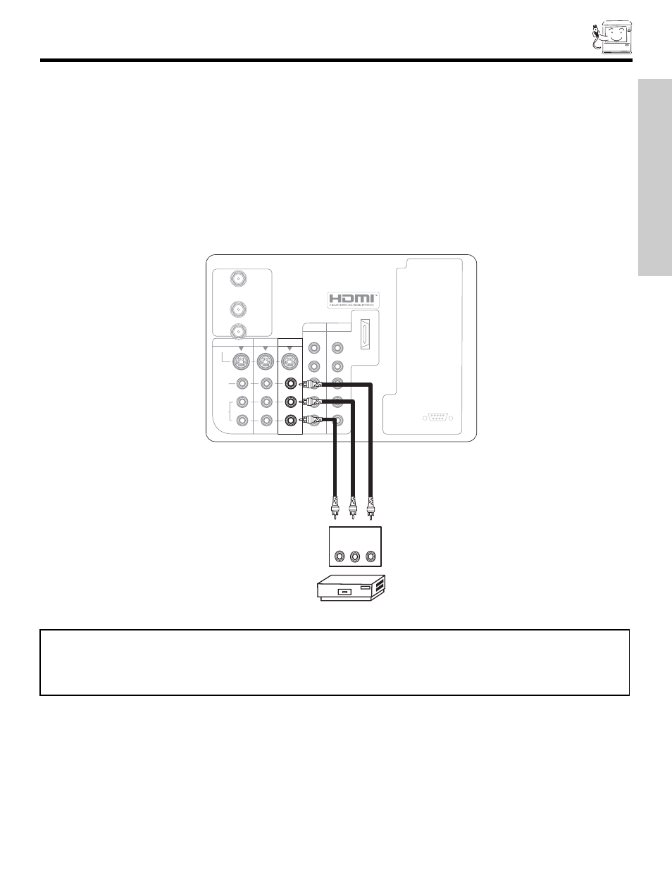 Connecting external video sources, First time use | Hitachi 51F510 User Manual | Page 15 / 76