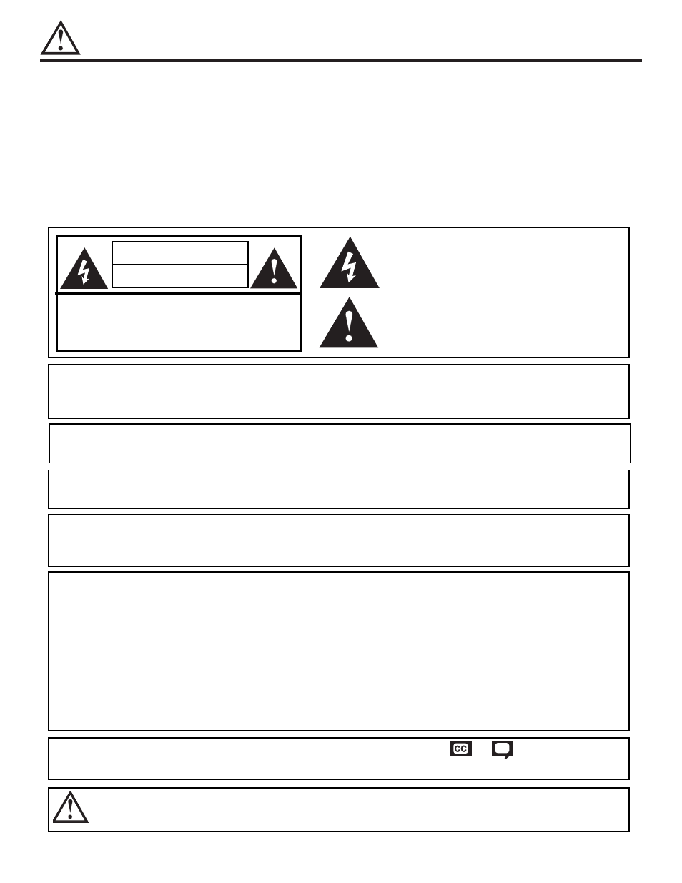 Important safety instructions, Caution | Hitachi 51F510 User Manual | Page 2 / 76