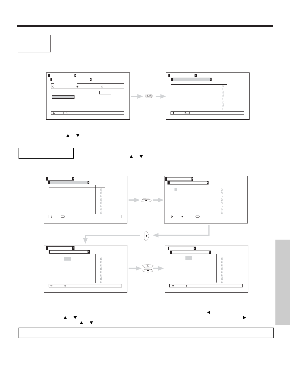 Channel manager, Channel list, On-screen displa y | Hitachi 51F510 User Manual | Page 45 / 76