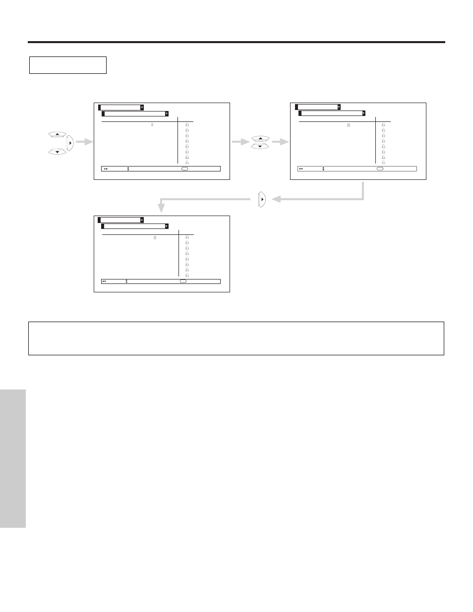 Channel manager, On-screen displa y | Hitachi 51F510 User Manual | Page 46 / 76