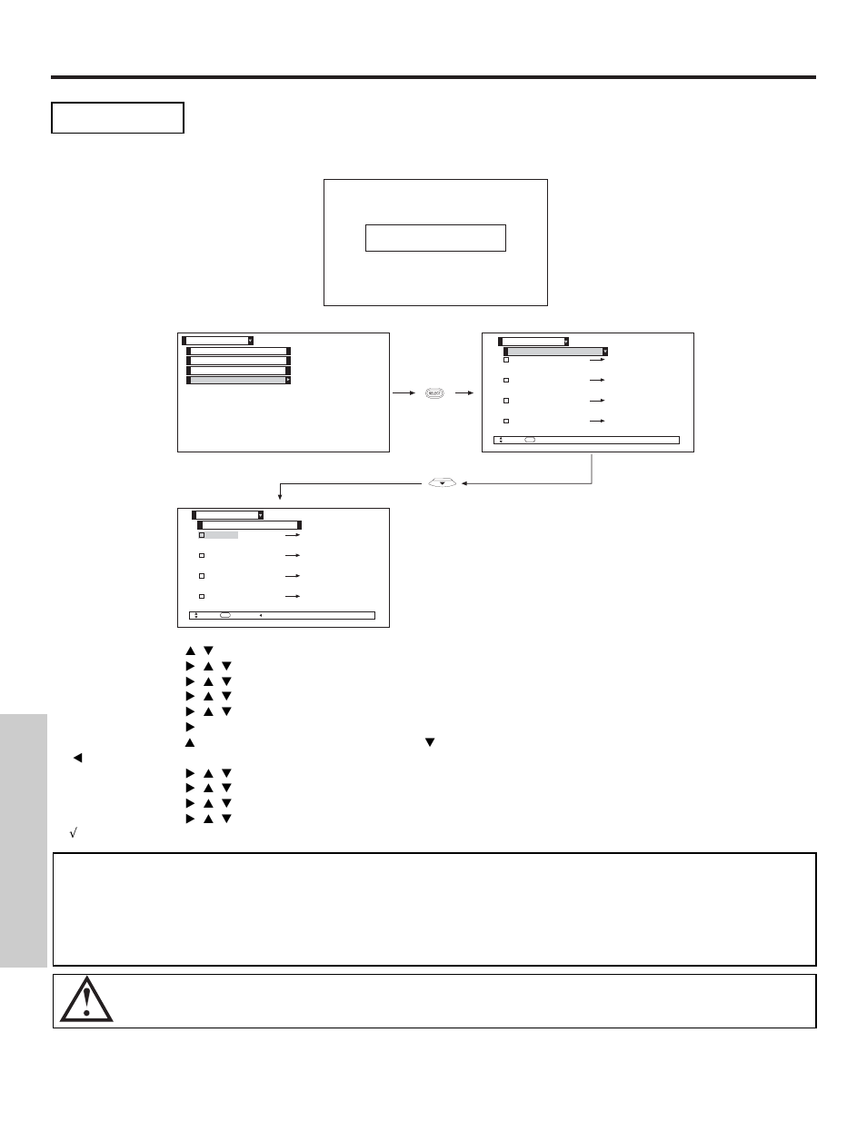 Timers, On-screen displa y | Hitachi 51F510 User Manual | Page 54 / 76