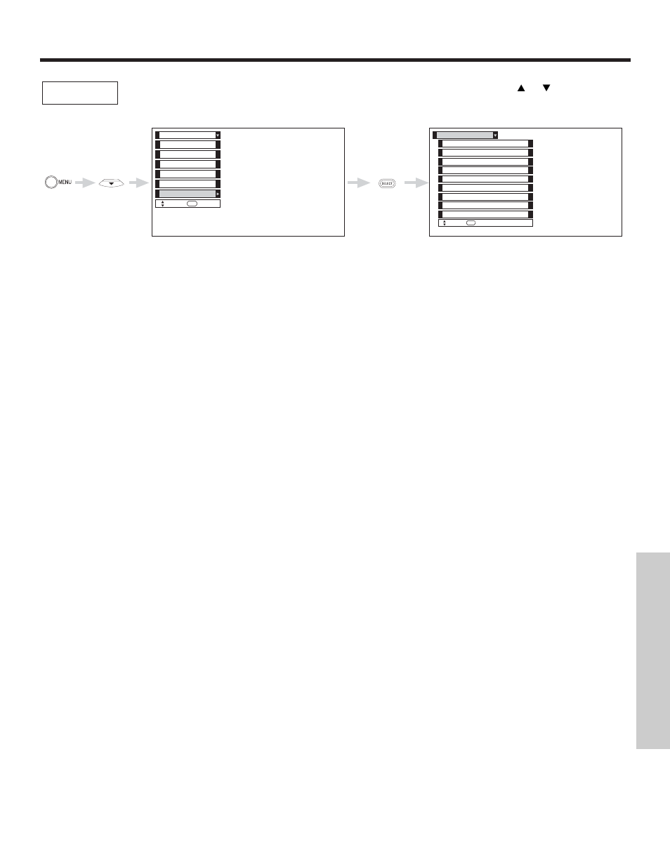 Setup, On-screen displa y | Hitachi 51F510 User Manual | Page 55 / 76
