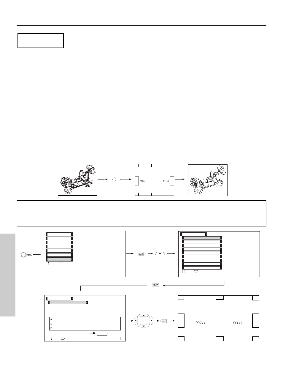 Setup, On-screen displa y, Magic focus | Hitachi 51F510 User Manual | Page 56 / 76