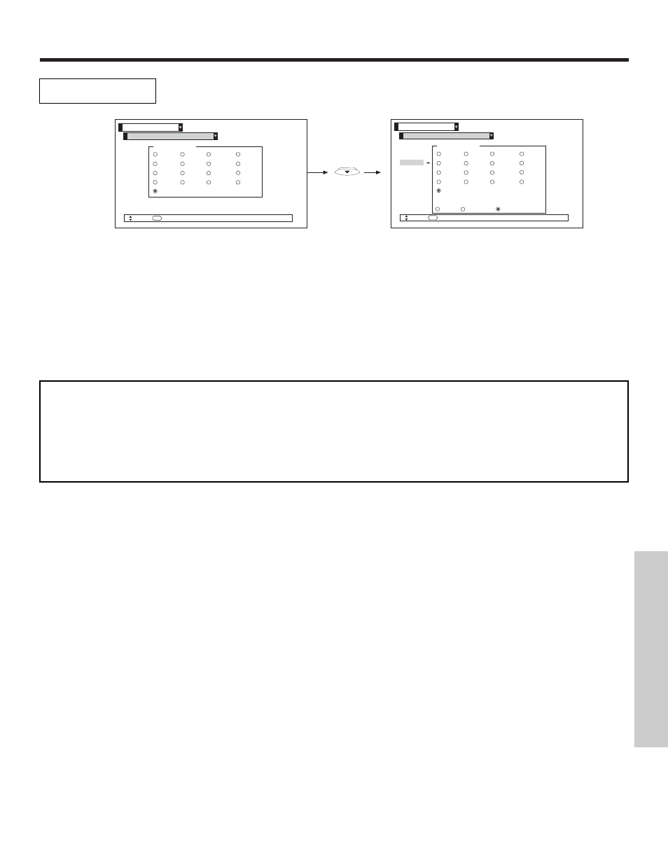 Setup, On-screen displa y | Hitachi 51F510 User Manual | Page 61 / 76