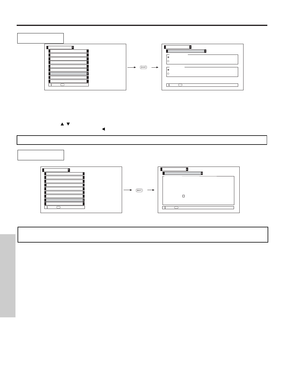 Setup, On-screen displa y | Hitachi 51F510 User Manual | Page 64 / 76