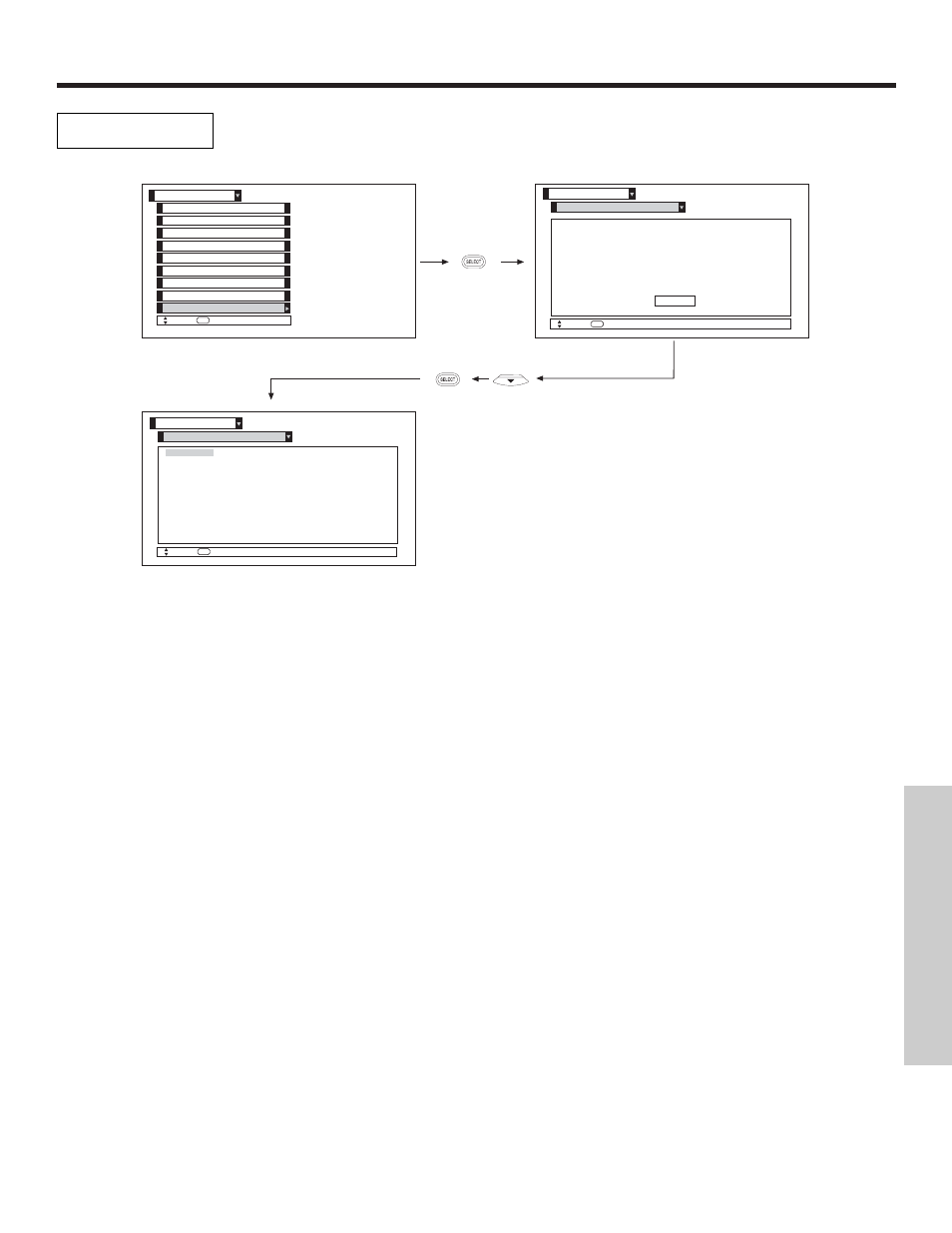 Setup, On-screen displa y | Hitachi 51F510 User Manual | Page 65 / 76