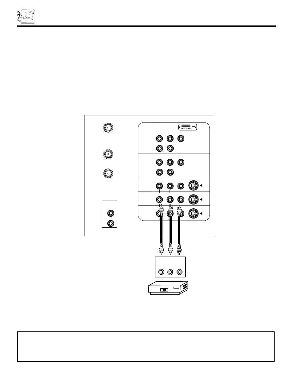 Connecting external video sources | Hitachi 46F500 User Manual | Page 16 / 64
