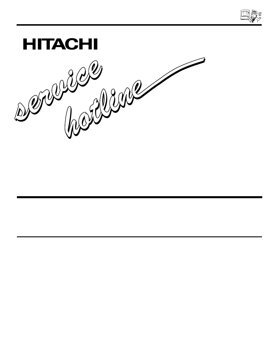 800 hitachi, Dial toll free | Hitachi 46F500 User Manual | Page 61 / 64