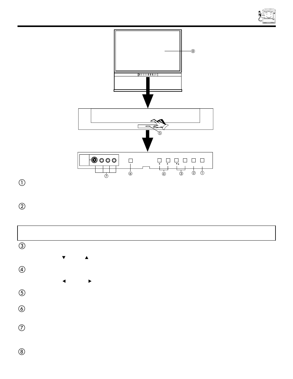 Front panel controls | Hitachi 46F500 User Manual | Page 7 / 64