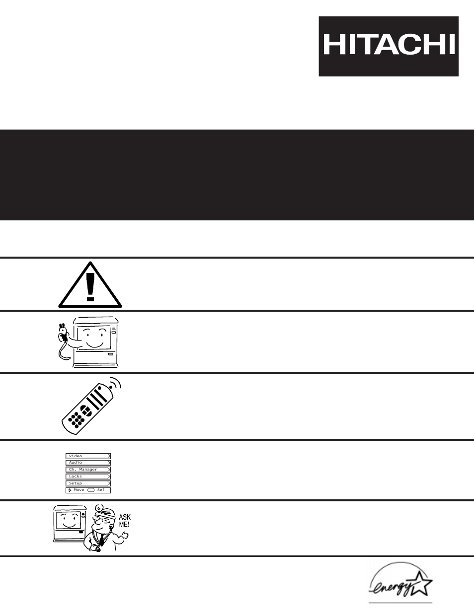 Hitachi 51F500A User Manual | 64 pages