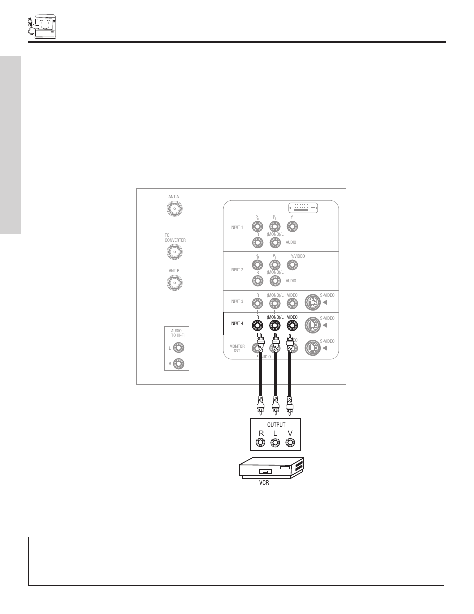 Connecting external video sources, First time use | Hitachi 51F500A User Manual | Page 16 / 64