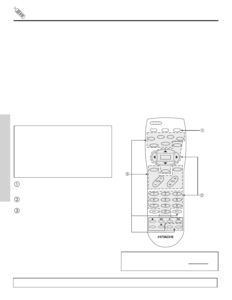 Using the remote to control dvd functions, The remo te contr ol, My dvd player code is | Hitachi 51F500A User Manual | Page 30 / 64