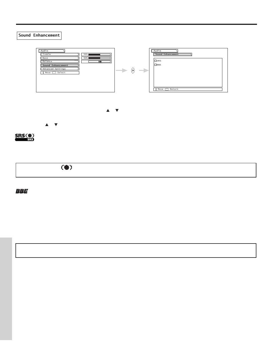 Audio, On-screen displa y | Hitachi 51F500A User Manual | Page 40 / 64