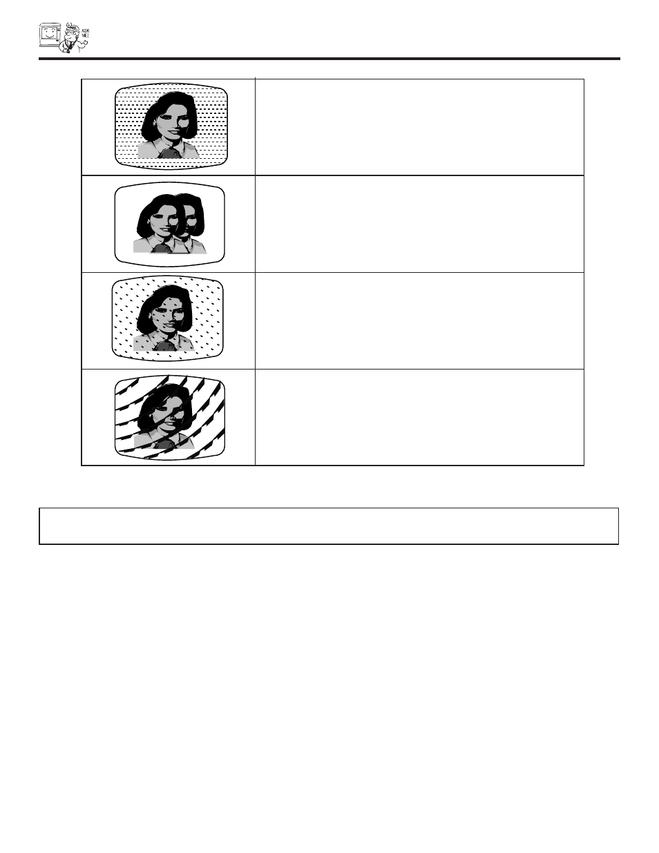 Reception problems | Hitachi 51F500A User Manual | Page 58 / 64