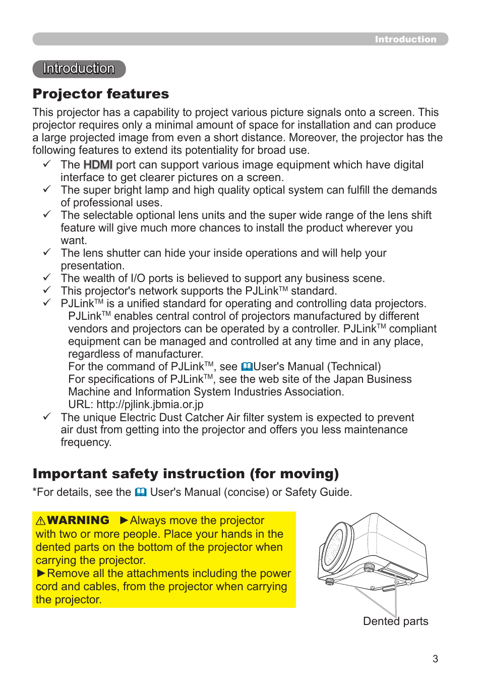 Hitachi CP-X10000 User Manual | Page 3 / 78