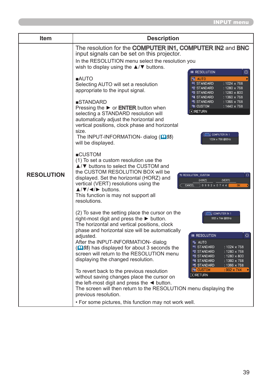 Hitachi CP-X10000 User Manual | Page 39 / 78