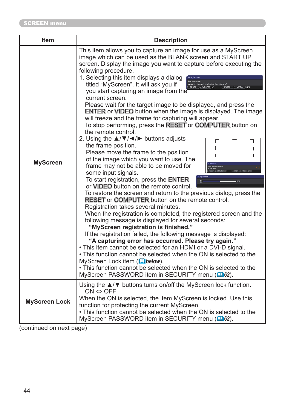 Hitachi CP-X10000 User Manual | Page 44 / 78